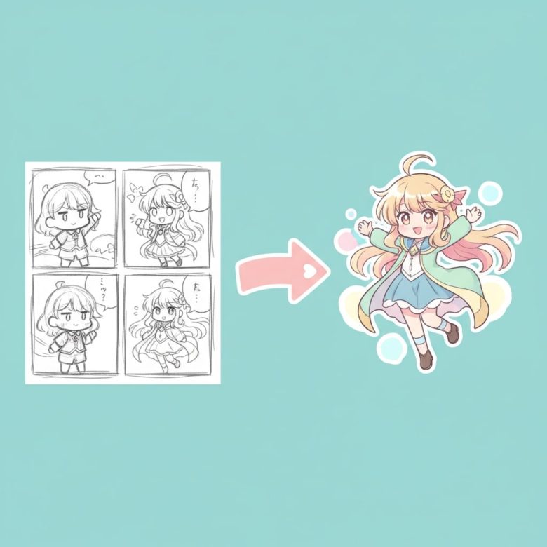 AIで4コマ漫画も作れる